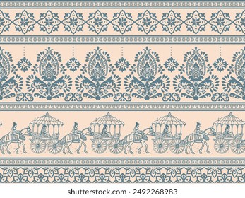 Motifs Indian Pattern African boho paisley Floral Ikat pattern embroidery border. Ethnic ikat floral Ethnic Ikat pattern Ethnic Pattern.Border indian floral Aztec embroidery border seamless patterns.