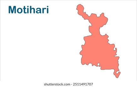 Mapa da subdivisão de Motihari, Distrito de East champaran, Estado de Bihar, República da Índia, Governo de Bihar, território indiano, Índia Oriental, política, aldeia, turismo