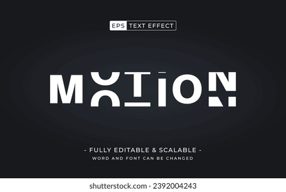 Motion 3D Text Effect. Blurred edition