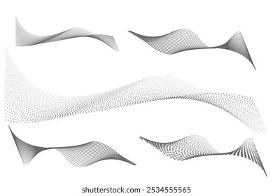 Fondo Abstractas de movimiento, blanco y negro Línea rayada textura Vector Plantilla EPS 10