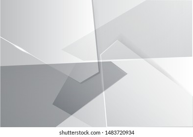 Motion Abstract white and gray gradient background.geometric modern design.vector Illustration.