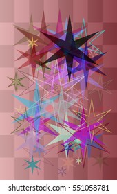 motion among various keynote, emblematic illumination in galaxy vector background