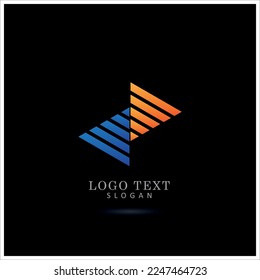 Motion Arrow Logo. Icon and Symbol Vector Template.