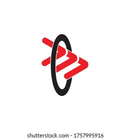 motion arrows right direction symbol logo vector