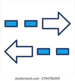 Ilustración vectorial Motion blue Icon