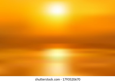 Plage de coucher de soleil tropical flou de mouvement sur fond abstrait de vagues océaniques flou de lumière du soleil. Copiez le concept de séjour d'été et de voyage d'affaires. Style de filtre de couleur des tons anciens.