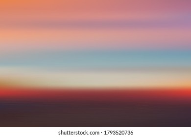 Motion blur tropical sunset beach with a background of abstract ocean waves bokeh sun light. Copy the summer vacation room and business travel concept. Antique tone color filter style.