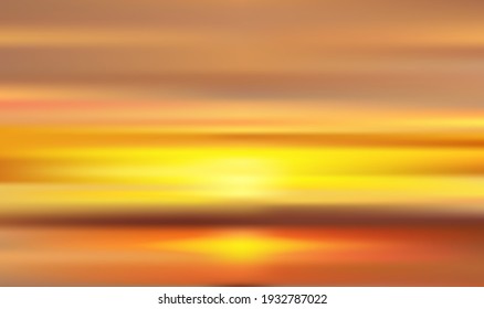 Motion blur tropical sunset beach with a background of abstract ocean waves bokeh sun light. Copy the summer vacation room and business travel concept. Antique tone color filter style.