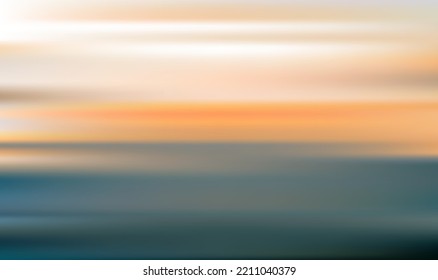 Motion unscharf tropischen Sonnenuntergang Strand mit einem Hintergrund abstrakter Ozeanwellen Bokeh-Sonnenlicht. Sommerurlaub- und Geschäftsreisekonzept. Antiker Farbfilterstil