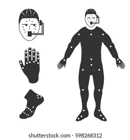 Motion Capture Icon Set