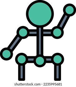 motion capture Vector Icon which is suitable for commercial work and easily modify or edit it
