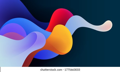 Motion colorful wave movement abstract vector background