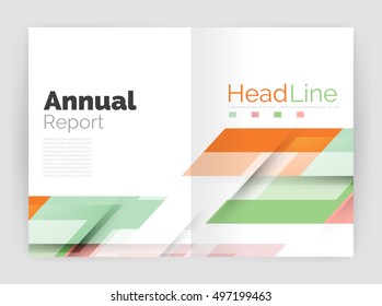 Motion concept. Business annual report cover templates. Brochure or flyer layout