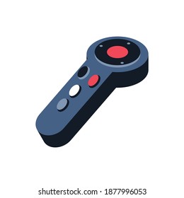Motion controller for augmented reality glasses 3d isometric vector illustration