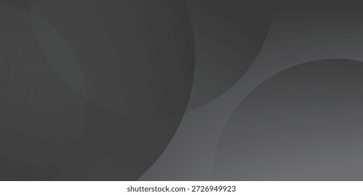 Los círculos superpuestos de color gris oscuro crean un fondo abstracto moderno y sofisticado. Perfecto para el Diseño web, sutil