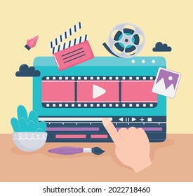 motion design computer screen editing
