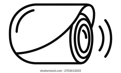 Ícone de câmera de segurança para detecção de movimento para vigilância, proteção doméstica, sistemas de monitoramento digital e tecnologia inteligente