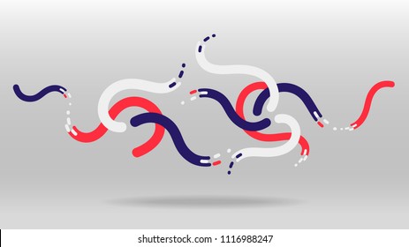 motion dynamic wave elements abstract vector background