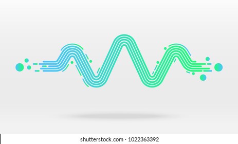 motion floating sound wave equalizer