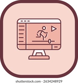 Motion graphic Line vector Icon Design
