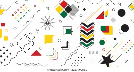 motion graphic memphis style simple Background, you can use as needed