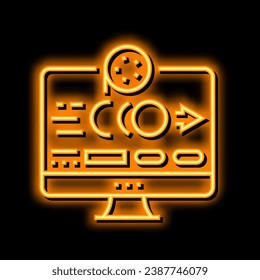 motion graphic video production film neon light sign vector. motion graphic video production film illustration