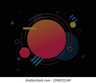 Motion Graphics Elements Vector Illustration Background