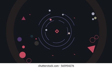 Motion graphics elements vector illustration background - Shutterstock ID 565954276
