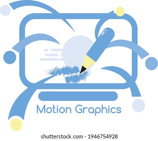 motion graphics icon and symbol illustration