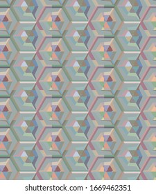 Motion kaleidoscopic background. Looped ornamental animation.