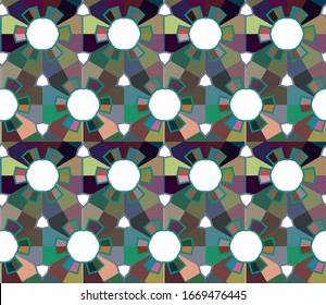Motion kaleidoscopic background. Looped ornamental animation.
