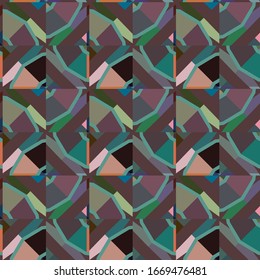 Motion kaleidoscopic background. Looped ornamental animation.