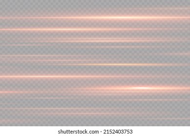 Motion light effect for banners. Blue lines. The effect of speed on a blue background. Red lines of light, speed and movement. Vector lens flare.