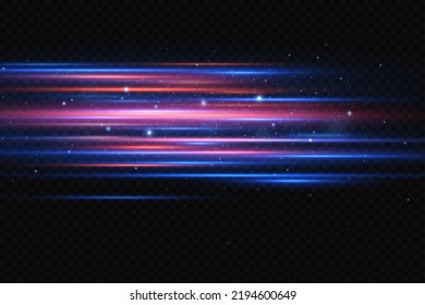 Motion Light Effect Banners Blue Lines Stock Vector (Royalty Free ...