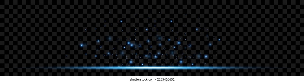 Motion light effect for banners. Blue lines. The effect of speed on a blue background.