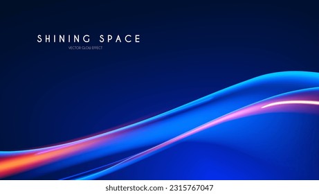 Motion light effect. Shining magic background and liquid speed light.