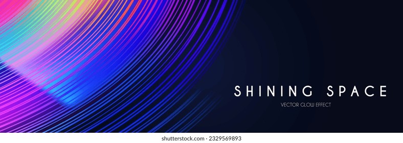 Motion light effect. Shining magic background and liquid speed light.