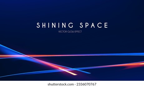Motion light effect. Shining magic background and liquid speed light.