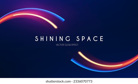 Motion light effect. Shining magic background and liquid speed light.