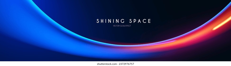 Motion light effect. Shining magic background and liquid speed light.