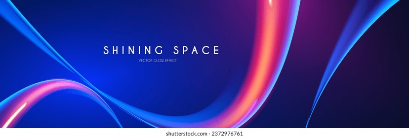 Motion light effect. Shining magic background and liquid speed light.