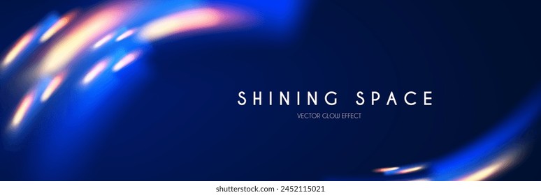 Motion light effect. Shining magic background and liquid speed light.