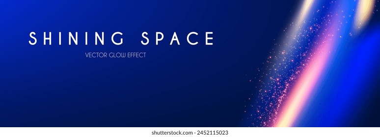 Motion light effect. Shining magic background and liquid speed light.