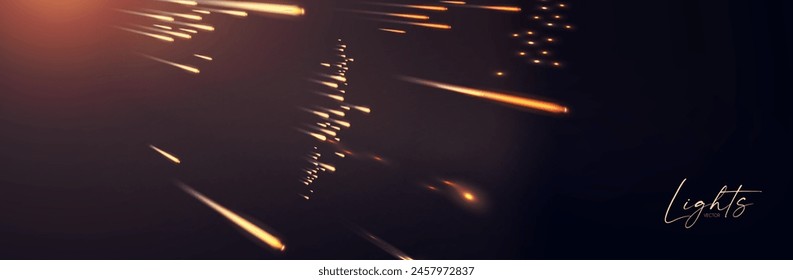 Motion light effect. Shining magic background and liquid speed light