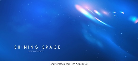 Motion light effect. Shining magic background and liquid speed light. Cosmos and Universe