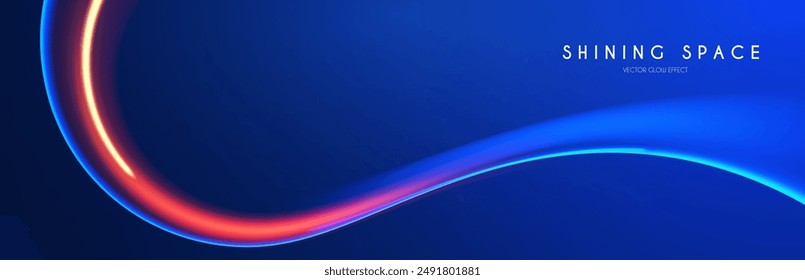 Motion light effect. Shining magic background and liquid speed light