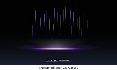 Bewegungslinie, die sich auf vektormedizinisch-digitaler Technologie, blauer Farbverlauf-Hintergrund bewegt. 