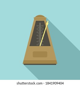 Motion metronome icon. Flat illustration of motion metronome vector icon for web design