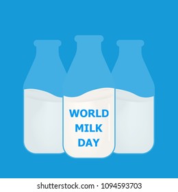 Motion milk bottle. Vector illustration EPS10.