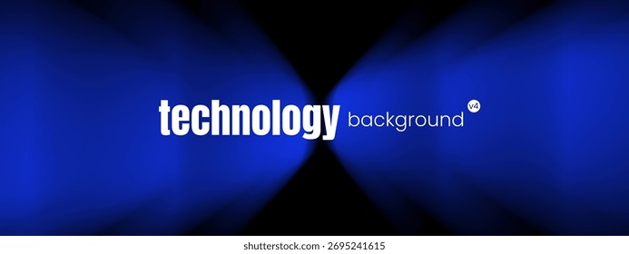 Movimiento y cubierta mínima con un efecto de velocidad y fondo abstracto azul para una presentación y Anuncio de tecnología o ciencia.